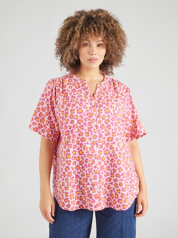 ONLY Carmakoma Bluse 'CARTHYRA' in Pink: Vorderseite