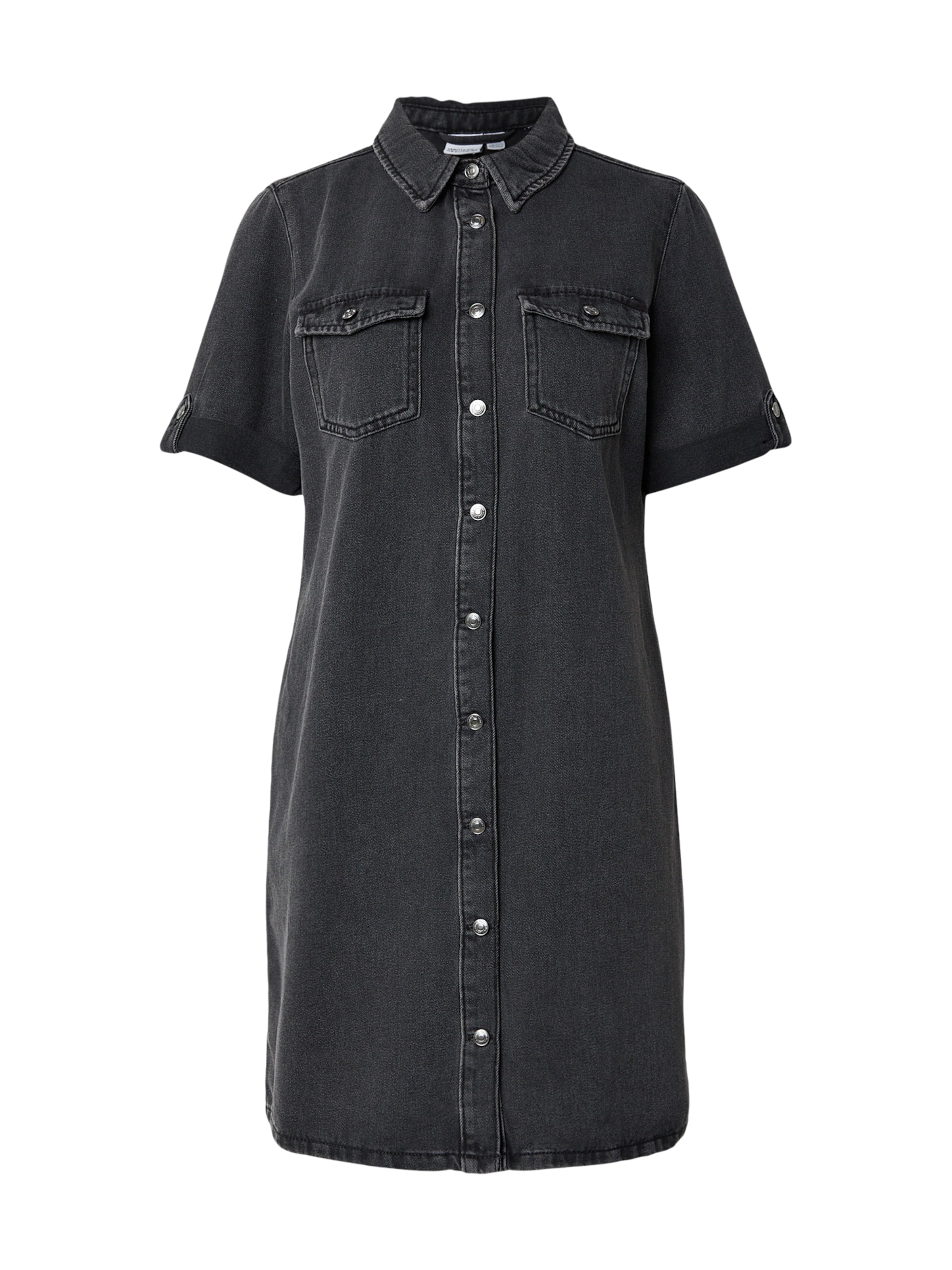 Robe-chemise 'VMJennie' VERO MODA en noir : devant