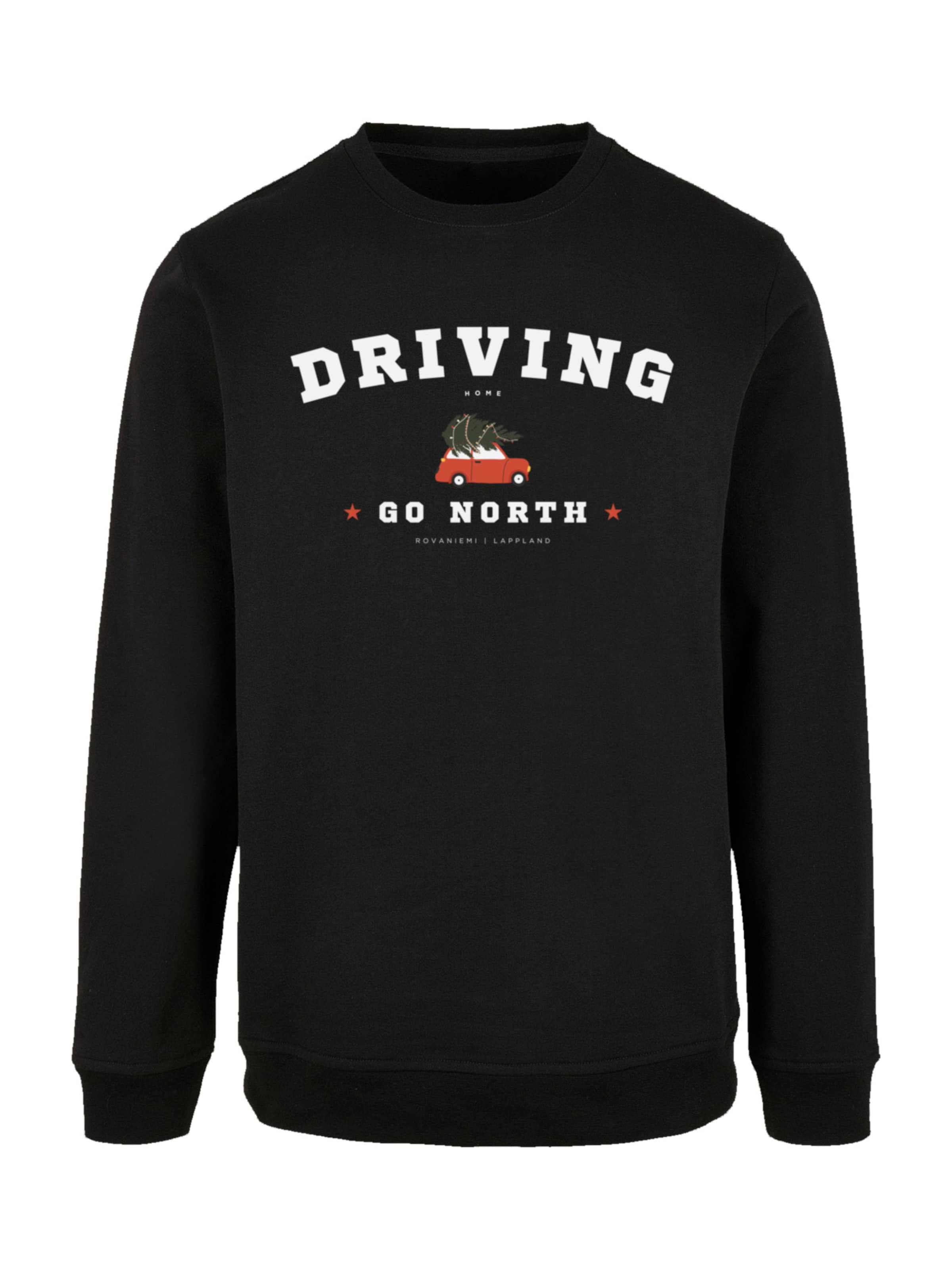 F4NT4STIC Sweatshirt in Zwart: voorkant