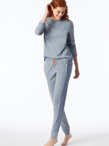 SCHIESSER Pyjama ' Casual Nightwear ' in Blauw: voorkant