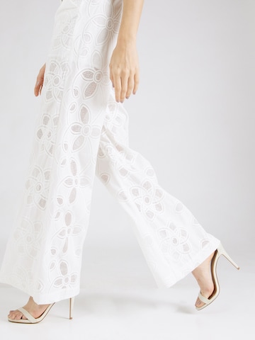 Wide Leg Pantalon à plis 'EILEEN' Munthe en blanc