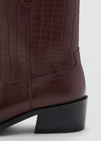 MANGO TEEN Cowboy Boots in Red