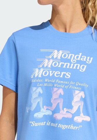 T-shirt fonctionnel 'Les Mills Movers' ADIDAS PERFORMANCE en bleu