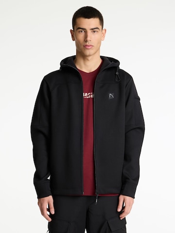 CHASIN' Gebreid vest 'Adan Zip' in Zwart