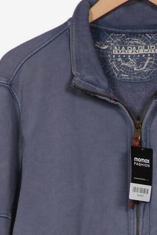 NAPAPIJRI Sweatshirt & Zip-Up Hoodie in XL in Blue
