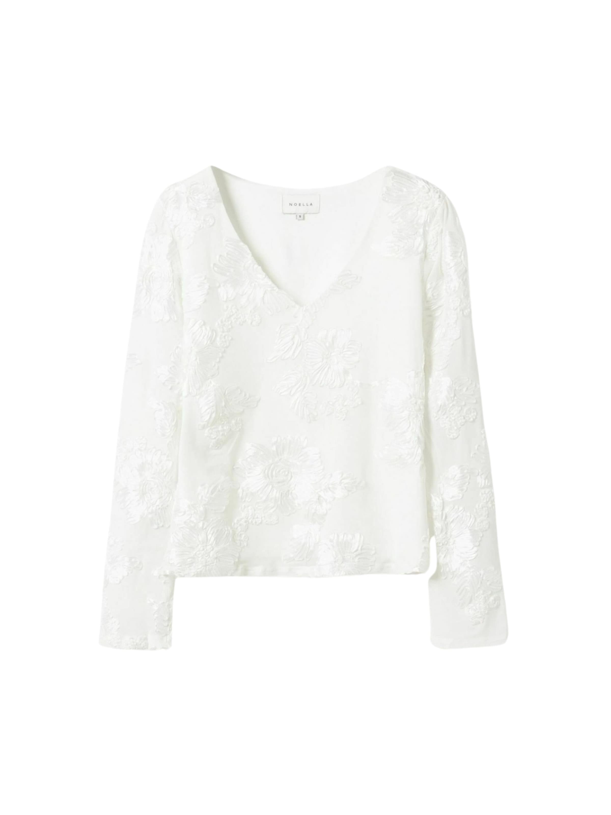 Top ' Lucille ' di Noella in bianco: frontale