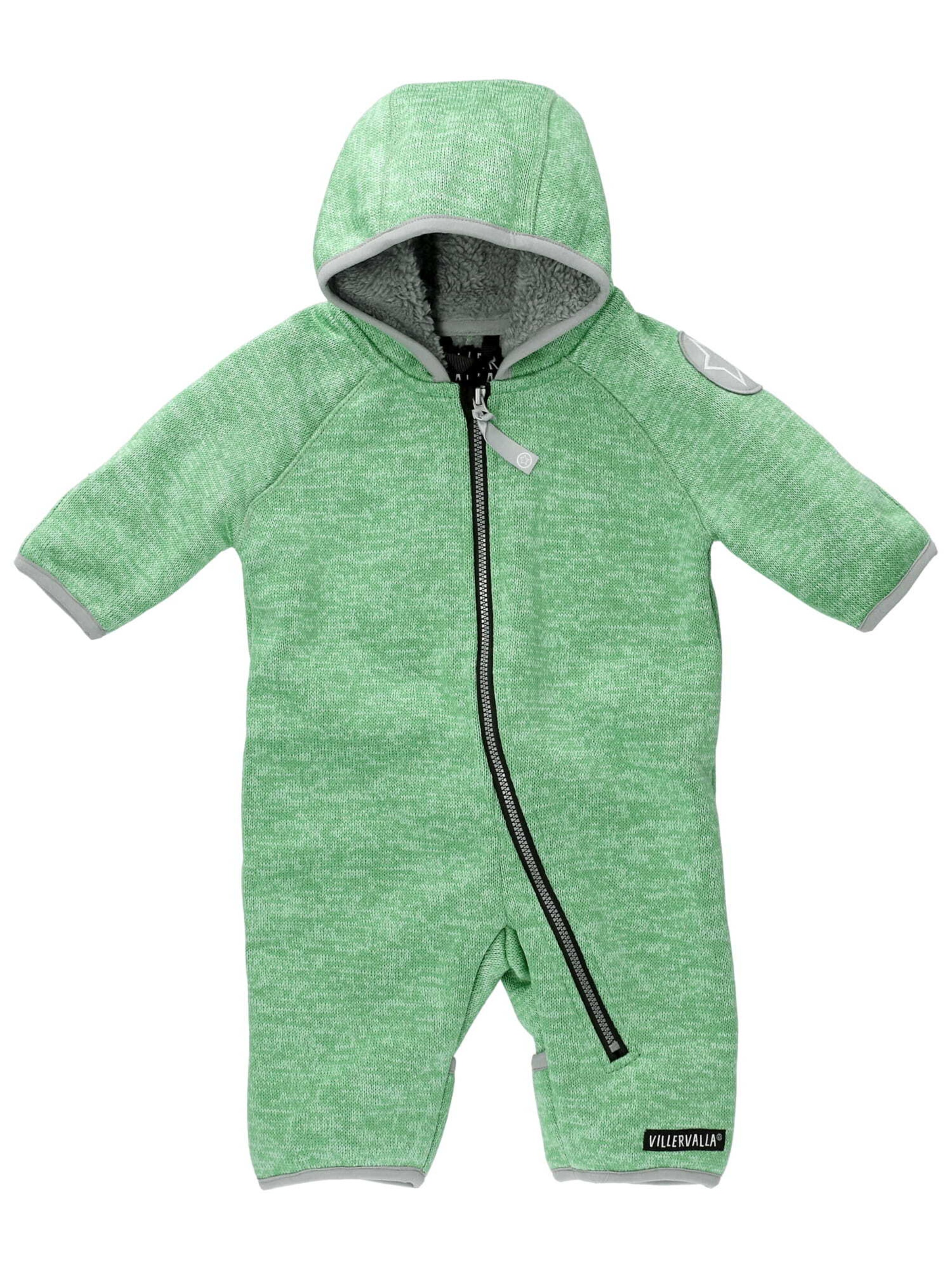 Villervalla Dungarees in Green: front