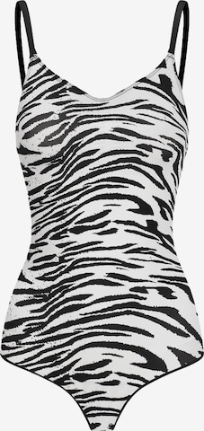 cfab (formerly creamy fabrics) Shapingbody 'Sculpting Shapewear mit String' in Weiß: Vorderseite
