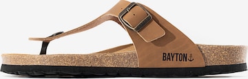 Bayton T-bar sandals 'Mercure' in Brown: front