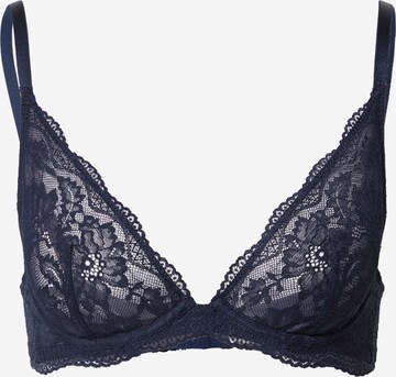 Lindex Triangle Bra 'Lara' in Blue: front