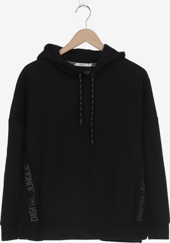 CECIL Sweatshirt & Zip-Up Hoodie in L in Black: front