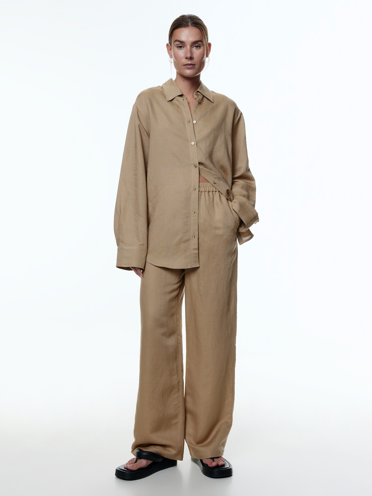 EDITED Pantaloni 'Benja' beige
