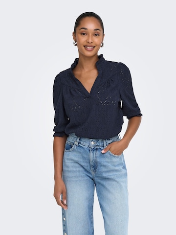 ONLY Bluse 'ONLZiggy' in Blau: Vorderseite