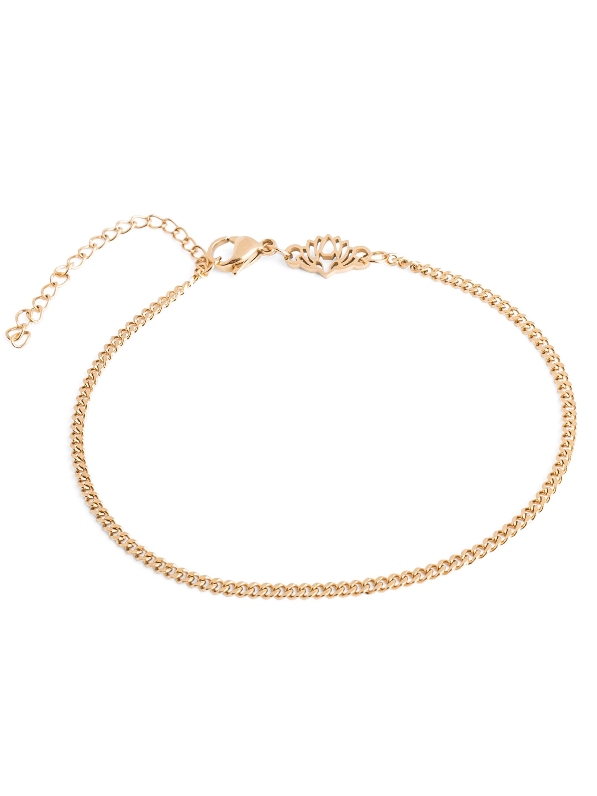 Akitsune Bracelet 'Cuban' in Gold: front