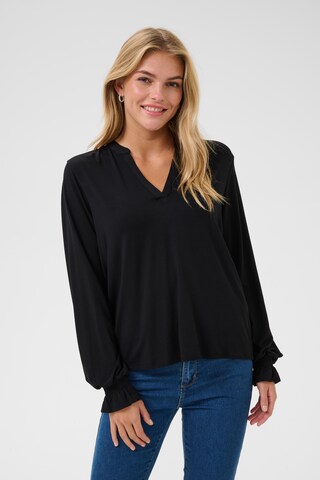 Kaffe Blouse 'Charlotte' in Zwart: voorkant