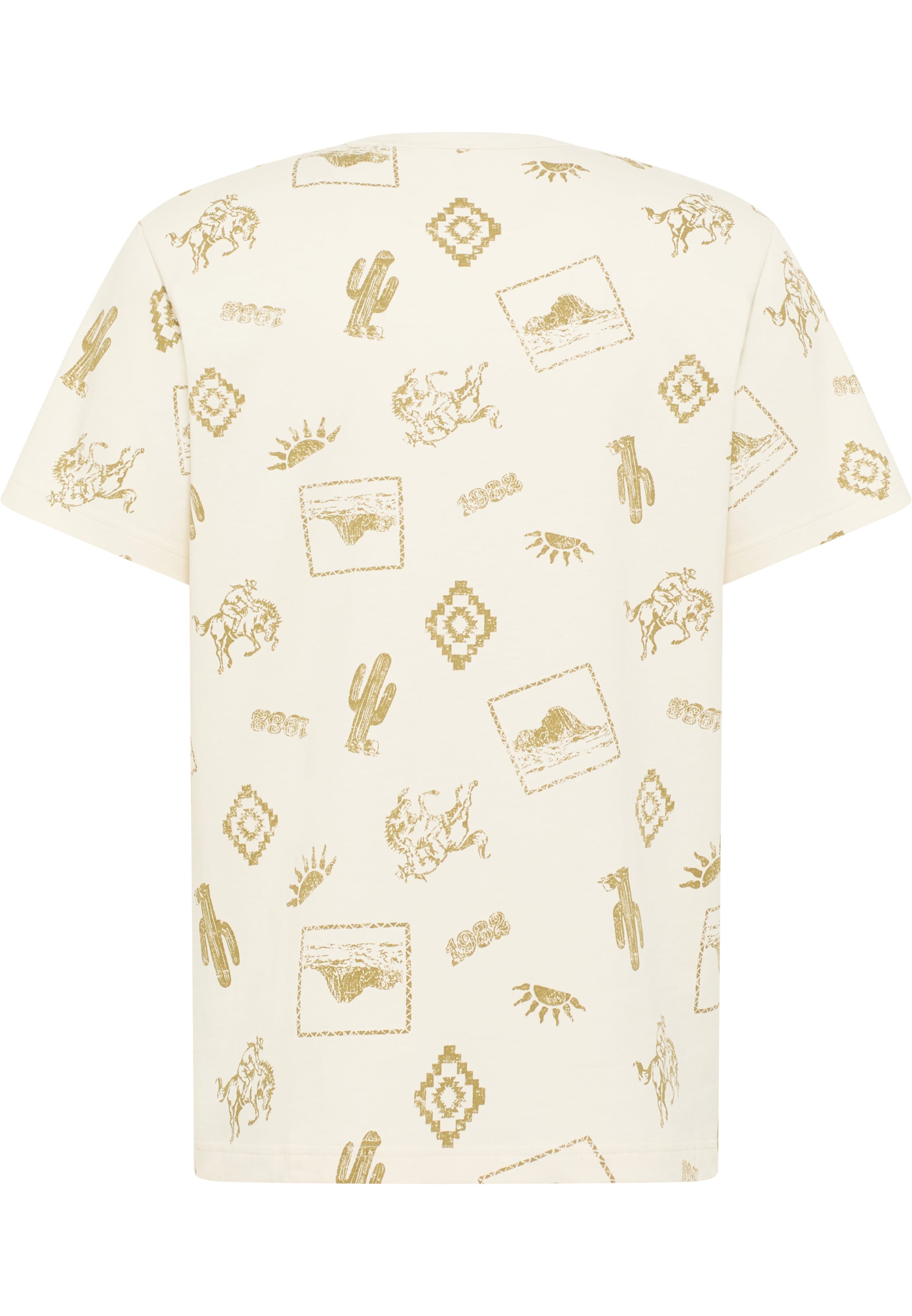 MUSTANG Shirt 'Akron' in Beige