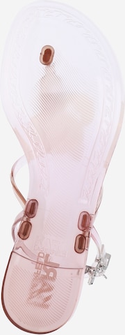Karl Lagerfeld T-Bar Sandals 'JELLY' in Pink