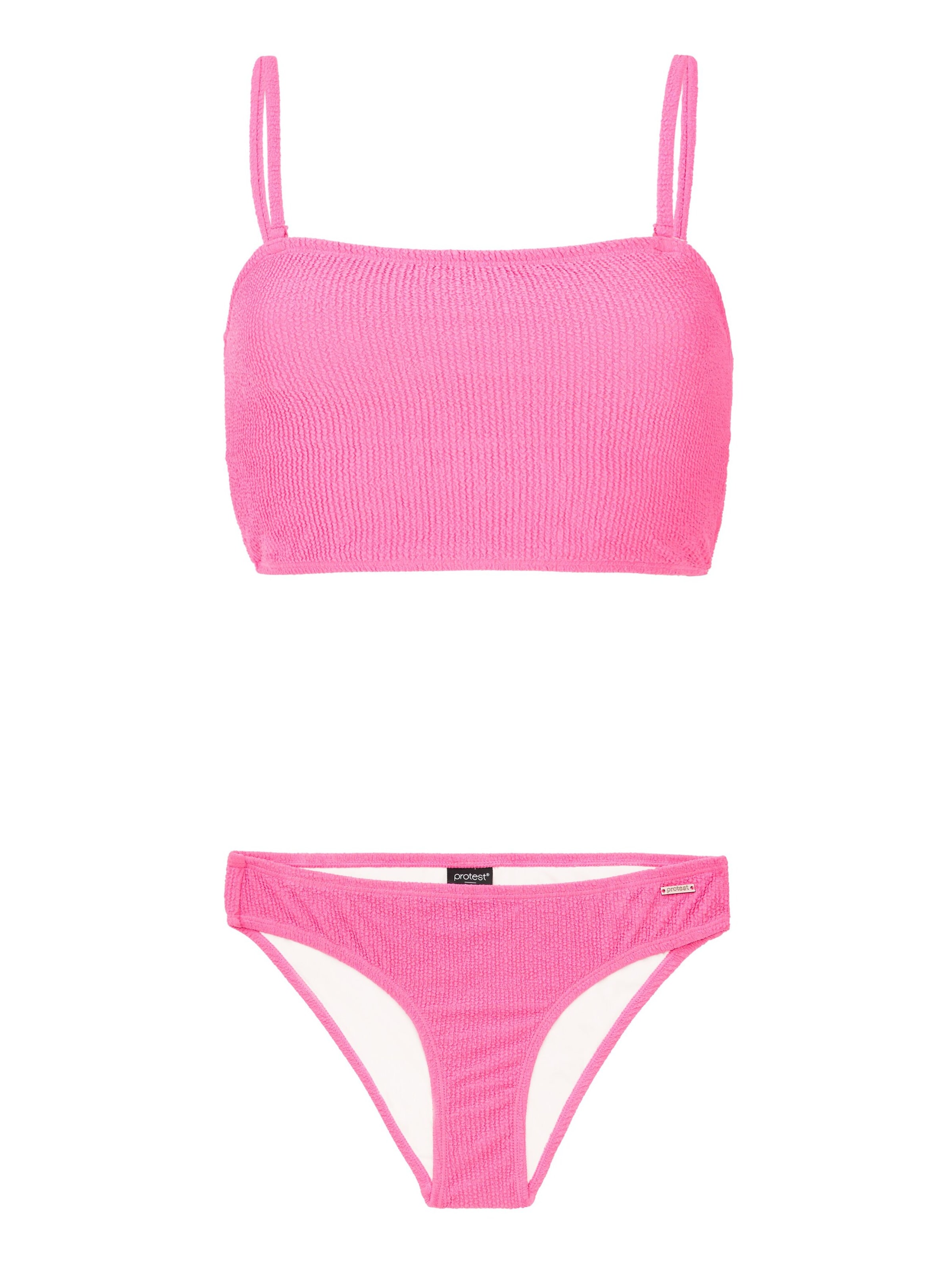 PROTEST Bandeau Bikini 'PRTBree' in Pink: front