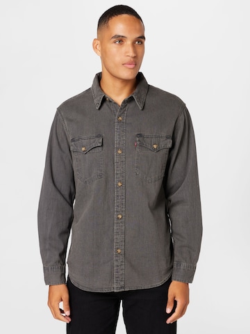 LEVI'S ® Regular fit Button Up Shirt 'Relaxed Fit Western' in Black: front