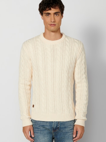 KOROSHI Sweater in Beige: front