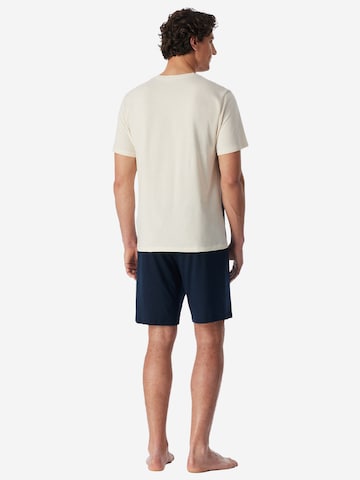 Pyjama court ' Nightwear Shorty ' uncover by SCHIESSER en bleu
