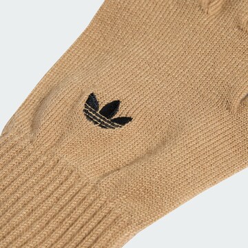 ADIDAS ORIGINALS Fingerhandschuhe 'Adicolor' in Braun