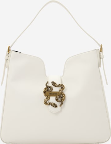 Borsa a spalla 'ICONIC SNAKES' di Just Cavalli in bianco: frontale
