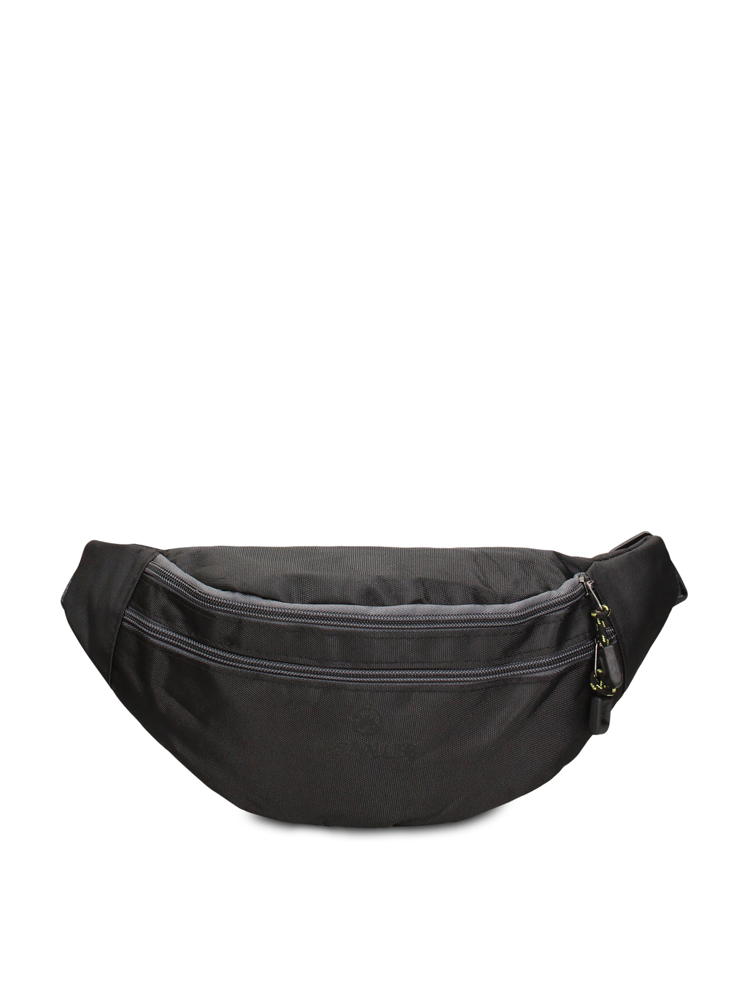 Marsupio 'Marsupio B Cavalli vegan leather con zip e tracolla' di B. Cavalli in nero: frontale