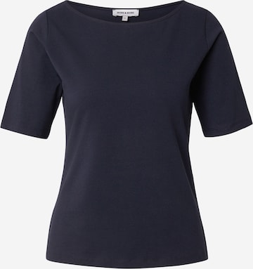 Tricou de la MORE & MORE pe albastru: față
