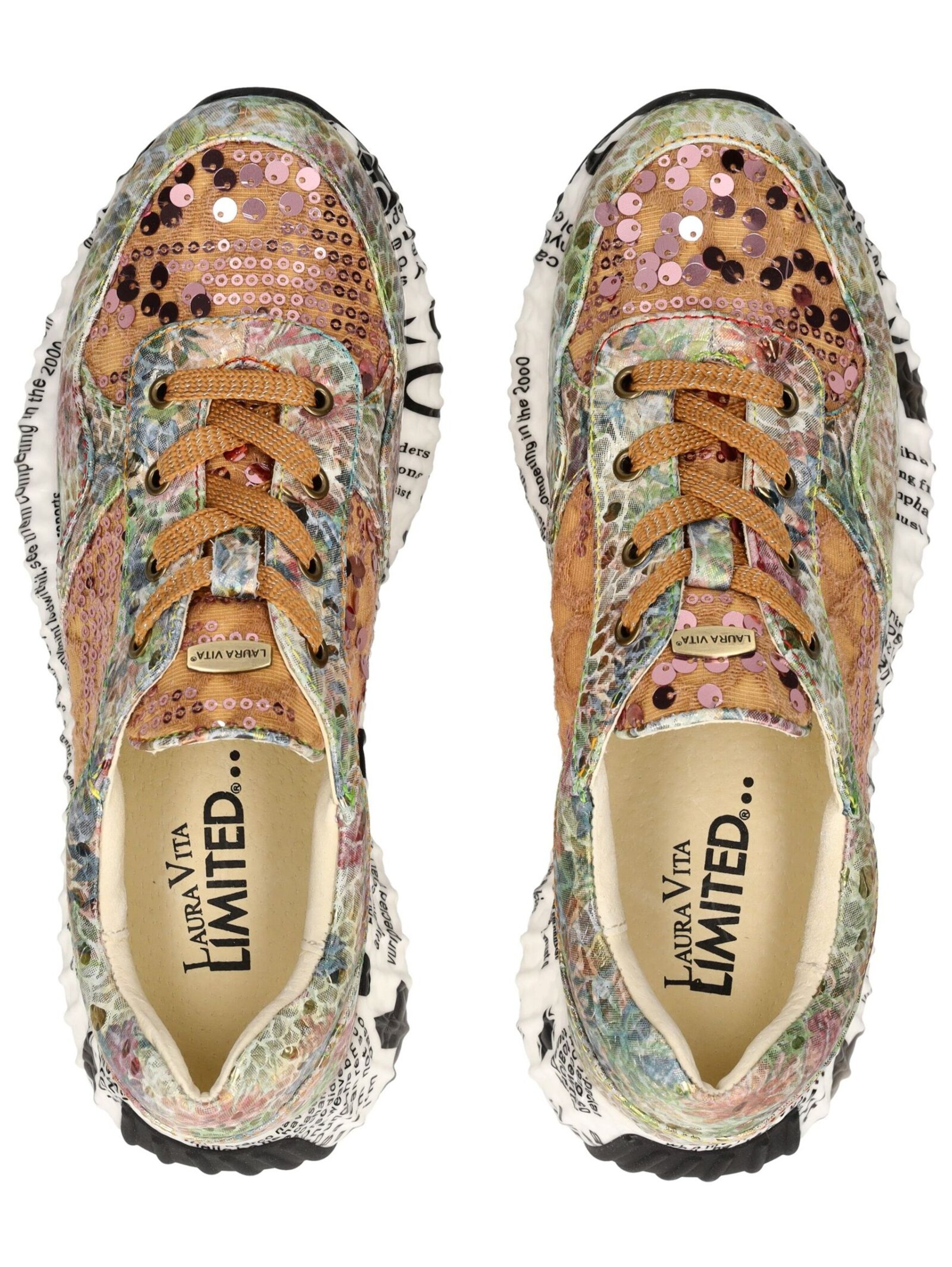 Laura Vita Platform trainers in Brown