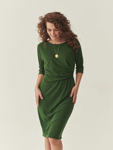 TATUUM Knit dress in Green: front