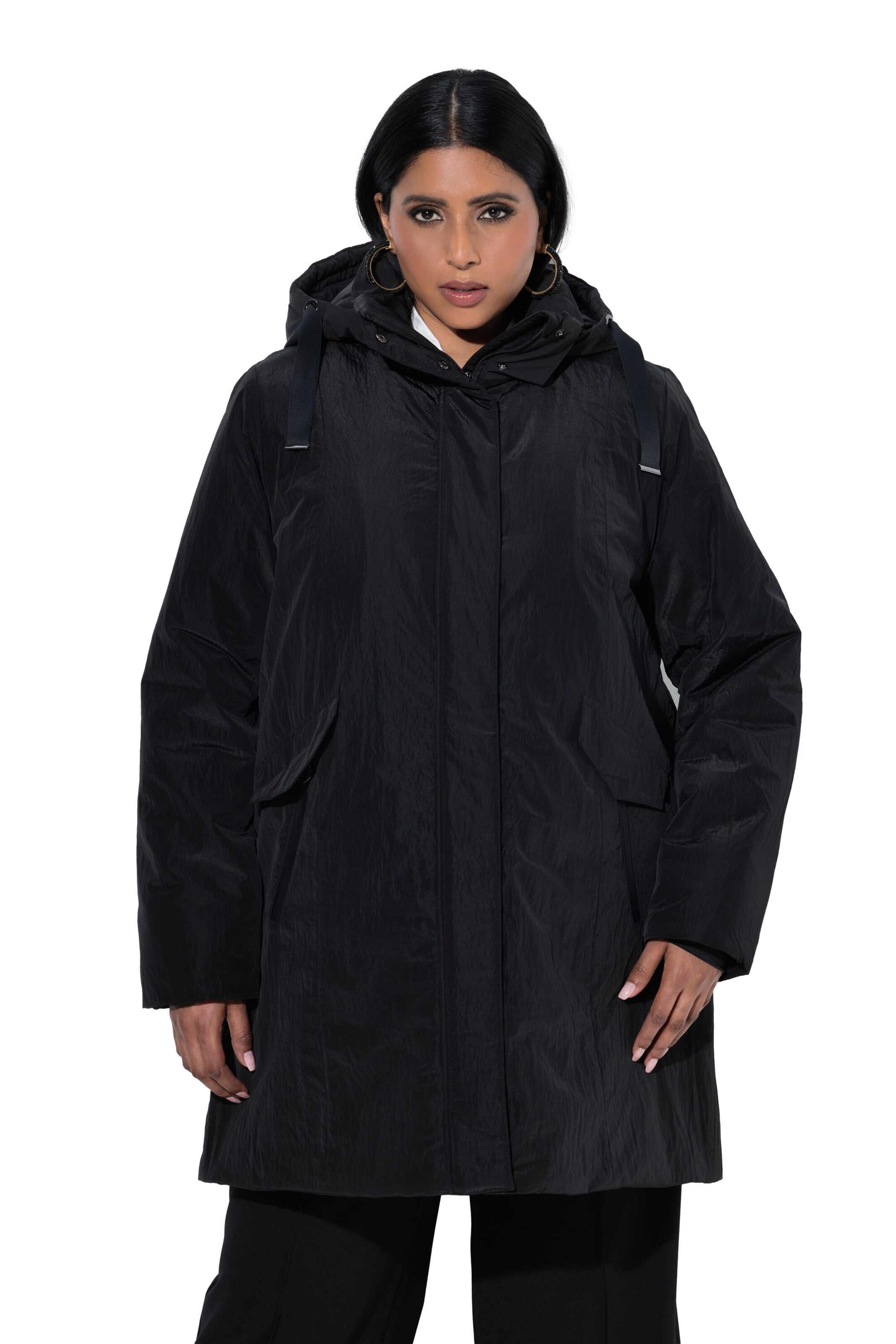 Ulla Popken Jacke in Schwarz: Vorderseite