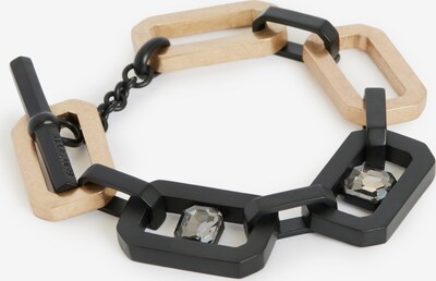 AllSaints Bracelet en or / noir / argent, Vue avec produit
