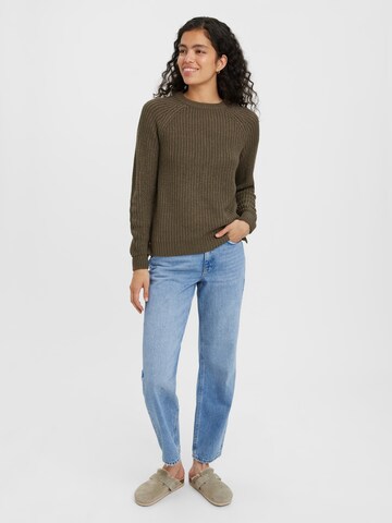 VERO MODA Sweater 'Lea' in Brown