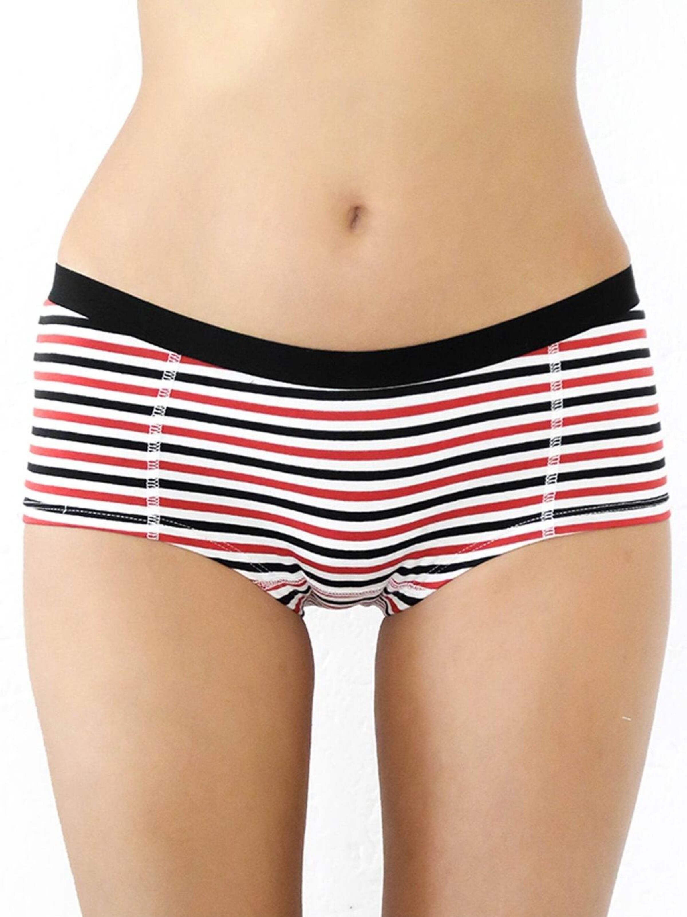 Albero Natur Boyshorts 'Bio-Baumwoll-Boyshorts – 2er Pack' in Red: front