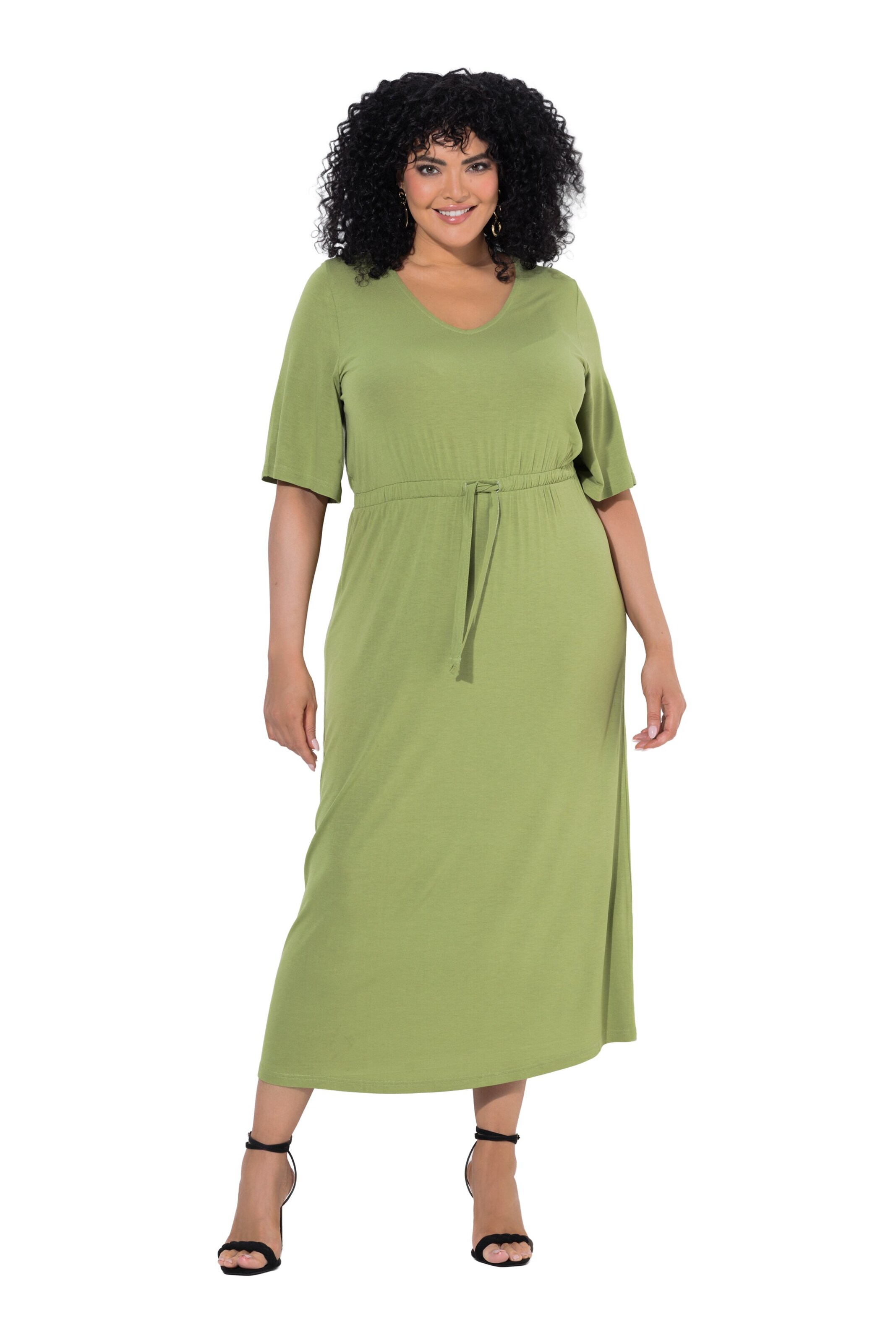 Ulla Popken Dress in Green: front