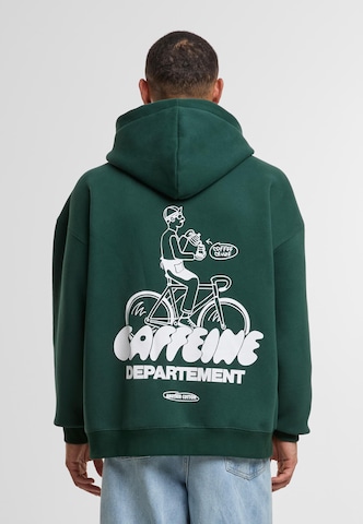 Veste de survêtement 'Caffeine Dept' Another Cotton Lab en vert : devant