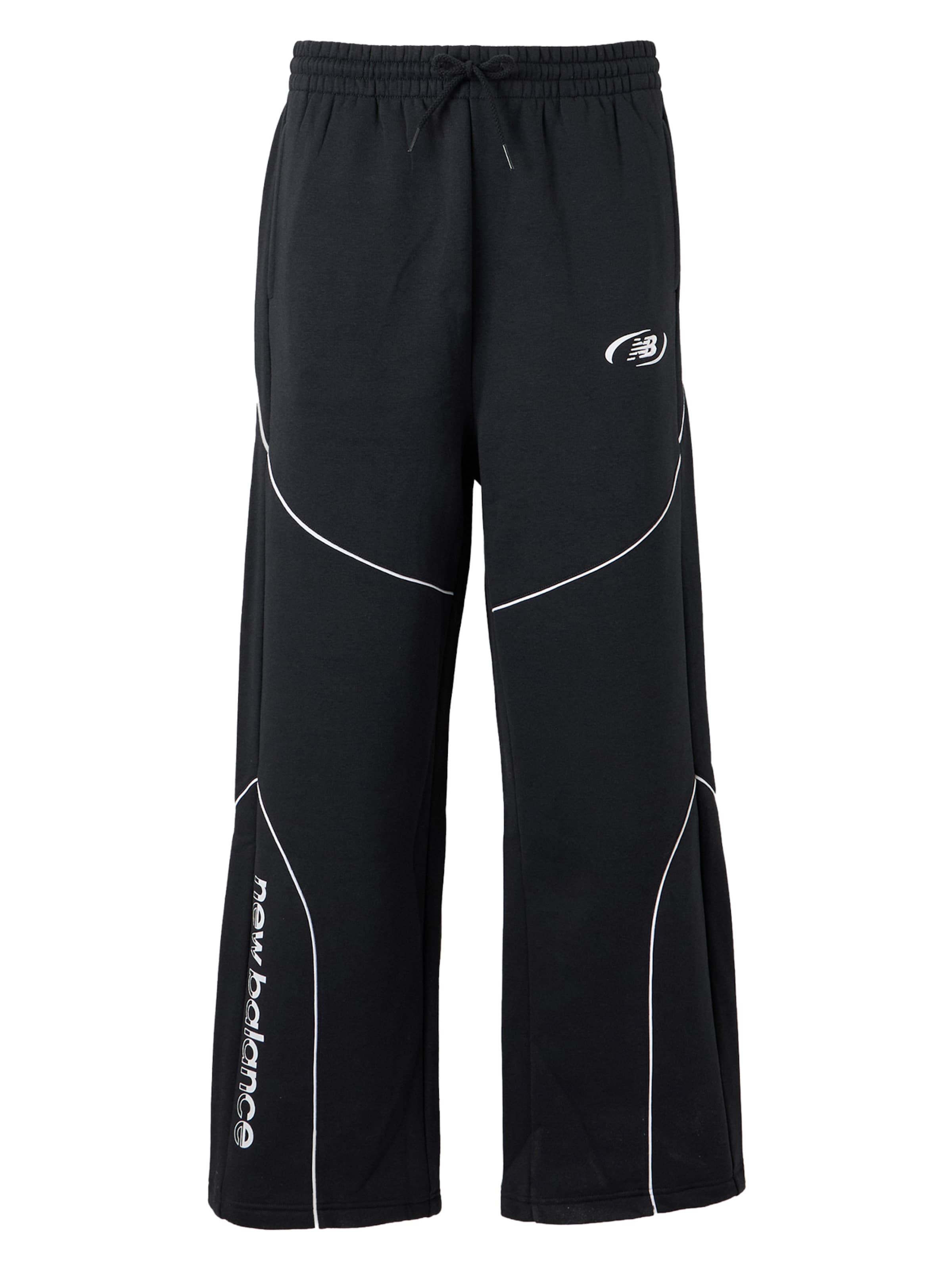 juoda new balance Plačios klešnės Kelnės: priekis