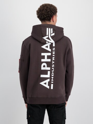 Felpa di ALPHA INDUSTRIES in marrone: frontale