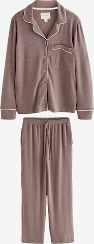 Next - Pijama en marrón: frente