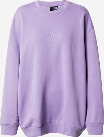 ADIDAS SPORTSWEAR Athletic Sweatshirt 'All-Season Fleece' in Purple: front