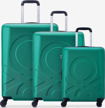 Ensemble de bagages Delsey Paris en vert : devant