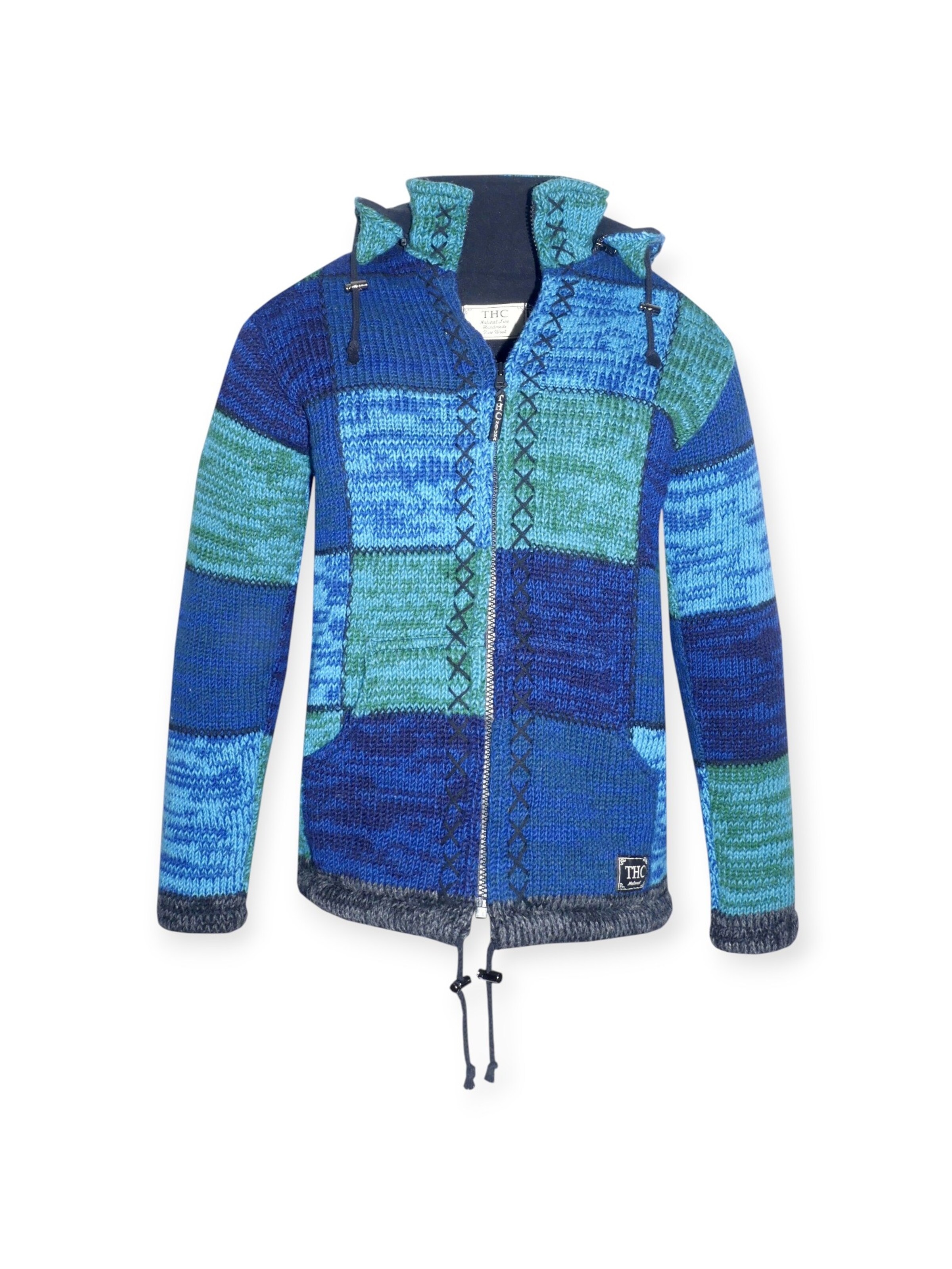 THC Natural Line Winterjacke '806'‌‌‌‌‌ in Blau: Vorderseite