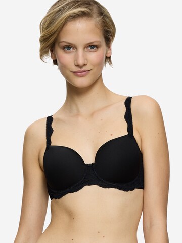 TRIUMPH T-shirt Bra 'Amourette Charm' in Black: front