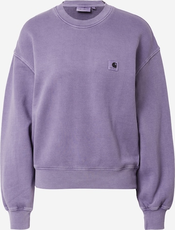 Sweat-shirt 'Nelson' Carhartt WIP en violet : devant