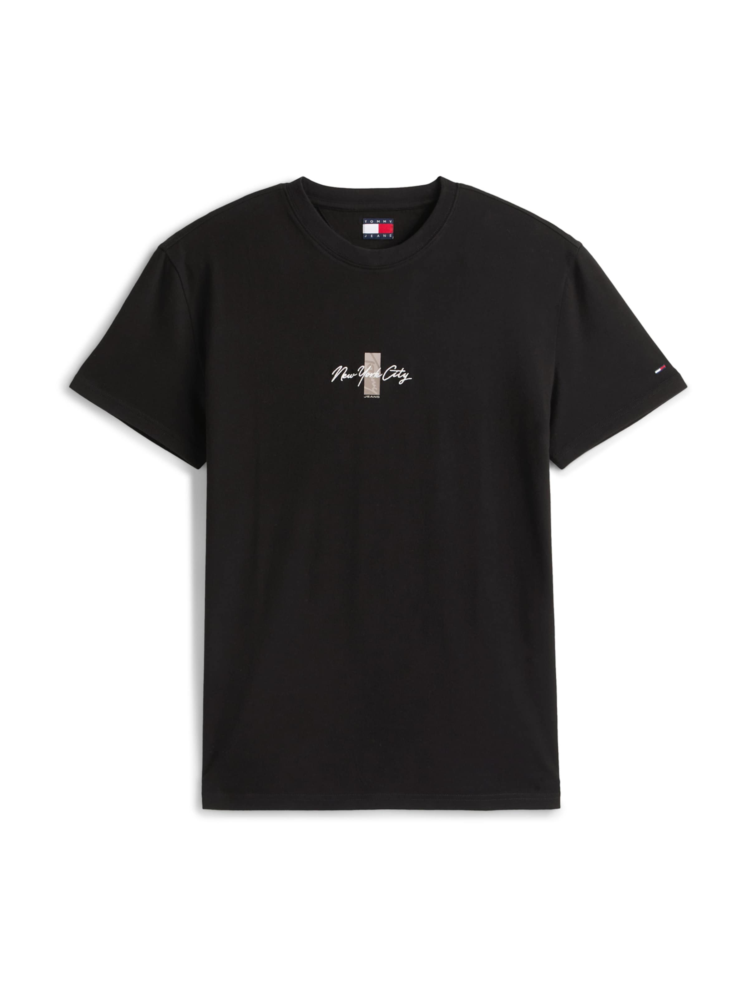 Tommy Jeans - Camiseta en negro: frente