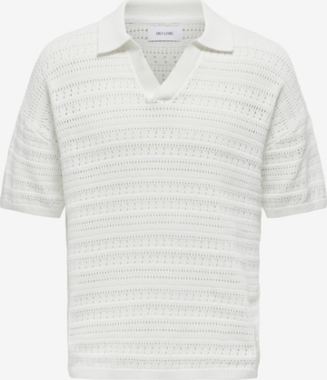 Pullover 'GRAYSON' di Only & Sons in bianco: frontale