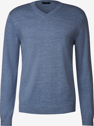 Street One MEN Sweater in Blue: front