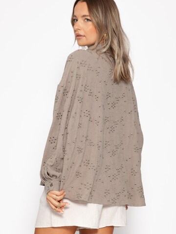 SASSYCLASSY Bluse‌‌‌‌‌‌‌‌ in Grau