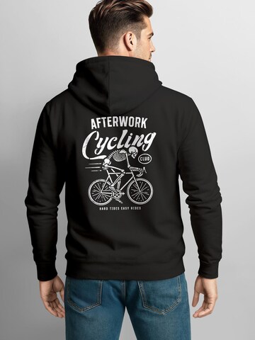 Neverless Sweatshirt 'After work Cycling' in Black